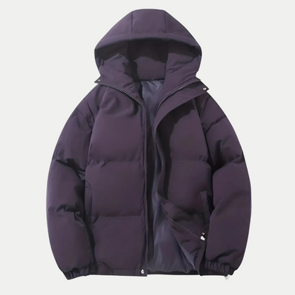 Veste bombardier classique d'hiver pour hommes avec capuche