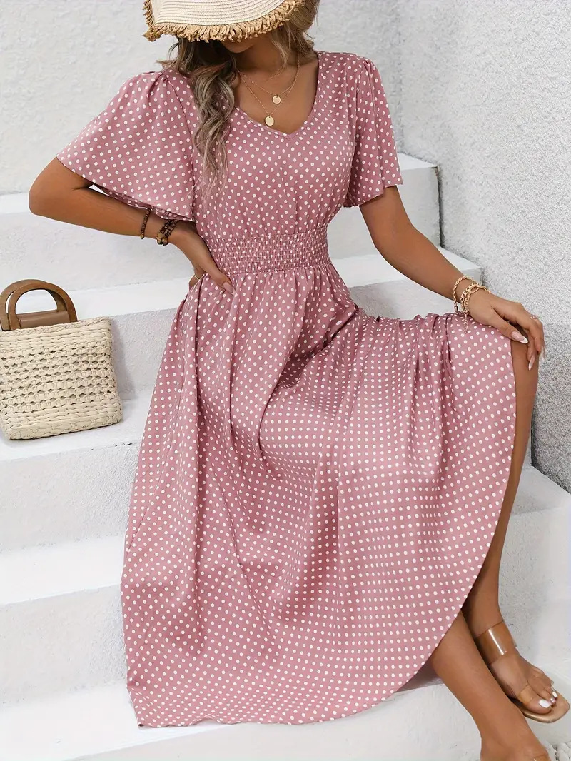 Robe Cache-Cœur Florale Élégante pour Femme – Style Estival à Volants