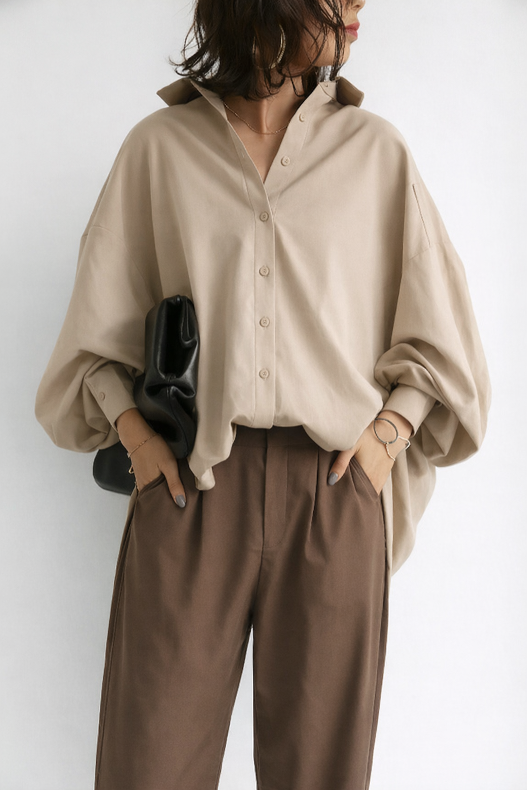 Women's oversized blouse - Flowy and versatile