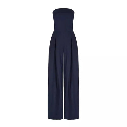 Combinaison élégante sans bretelles femme – Confortable, stylée, légère, ajustée pour cocktail et soirée