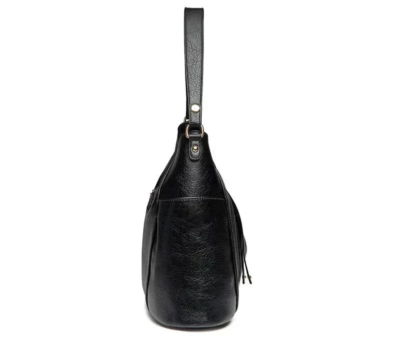 Bolso de mujer de lujo con aspecto de cuero: estilo elegante de alta gama para el día a día