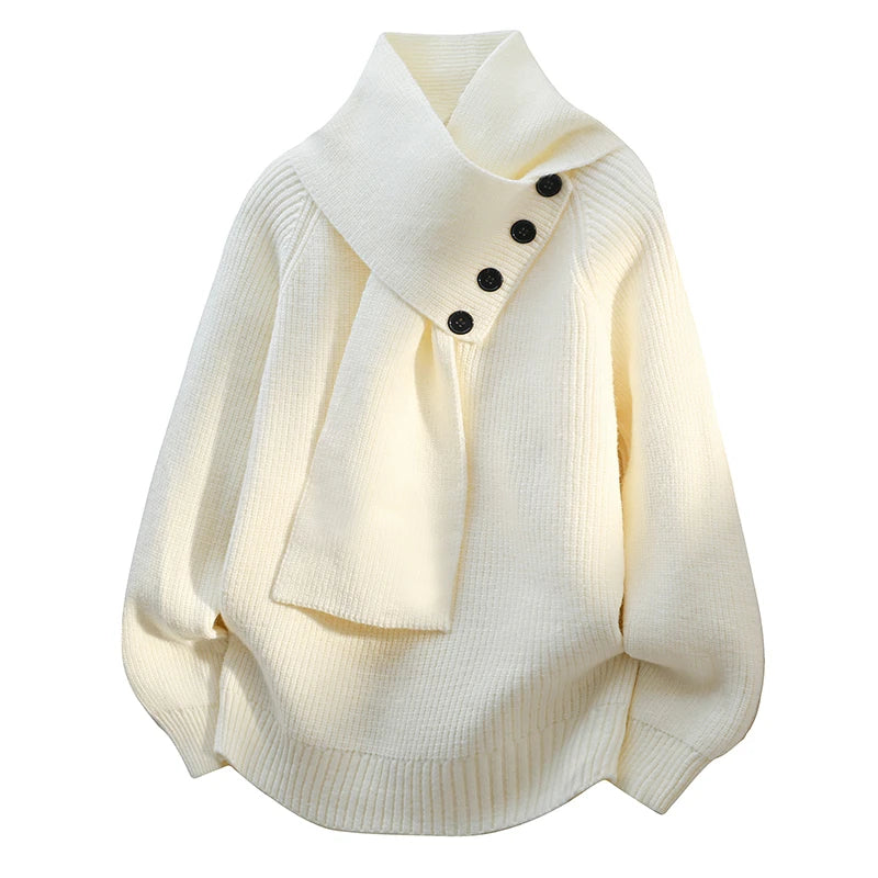 Pull Maille Douce Femme Luxe – Style Chaud Élégant et Confortable.