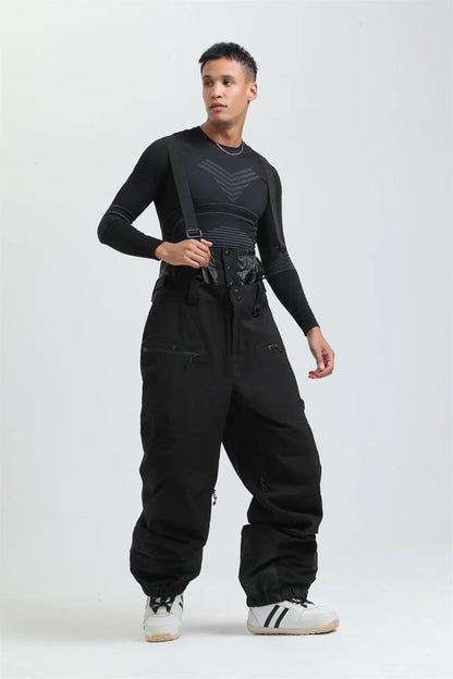 Pantalon de Ski Unisexe avec Bretelles – Pantalon de Snow Étanche pour Froid Extrême (-40°C)