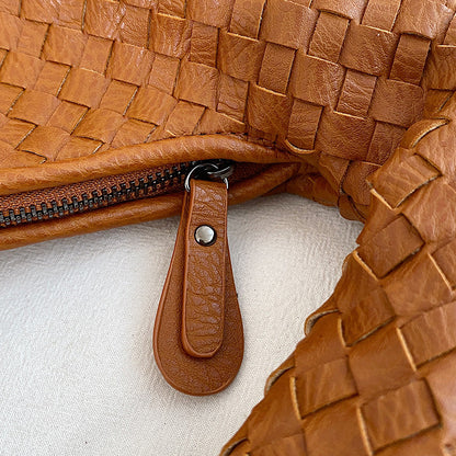 Sac Hobo en Cuir Tressé pour Femme – Sac à Épaule Tressé Élégant