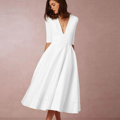 Robe Vintage Femme Ligne A Années 60 à Jupe Évasée – Élégante et Féminine