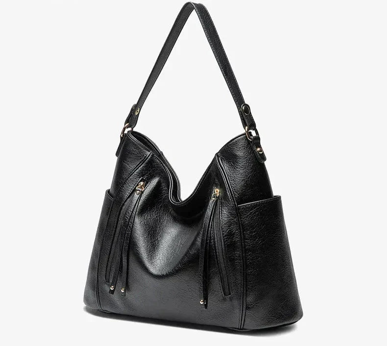 Bolso de mujer de lujo con aspecto de cuero: estilo elegante de alta gama para el día a día
