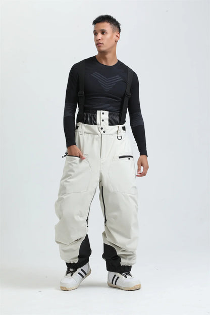 Pantalon de Ski Unisexe avec Bretelles – Pantalon de Snow Étanche pour Froid Extrême (-40°C)