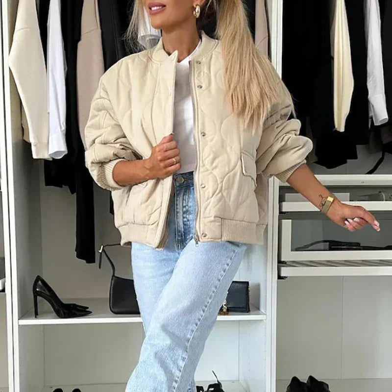Veste Bomber Doublée Tendance pour Femme – Veste Élégante et Confortable