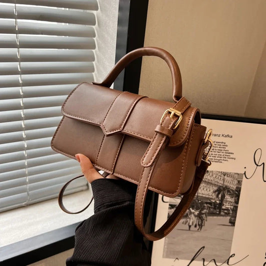 Sac bandoulière vintage en cuir pour femme