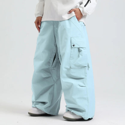 Pantalon de Ski Ample Unisexe – Pantalon de Snowboard Respirant avec Zipp et Isolation