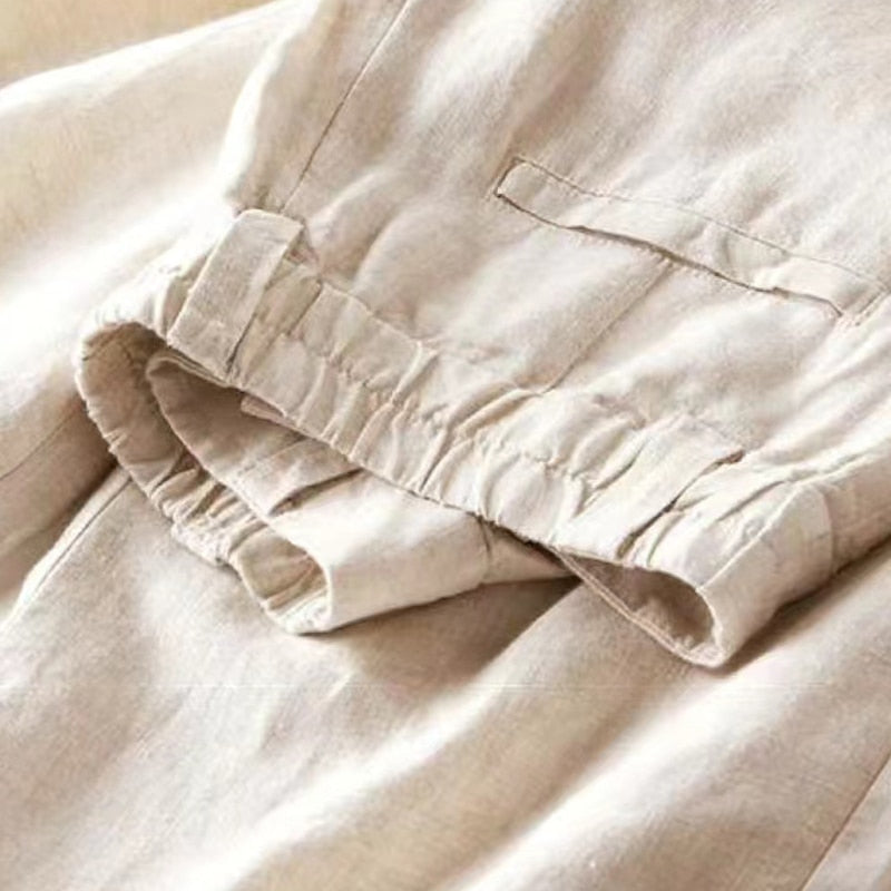 Pantalon Décontracté Élégant Femme – Pantalon Confort Classique à Jambe Large