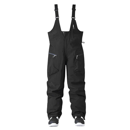 Pantalon de Ski Ajustable Unisexe – Pantalon de Snow avec Bretelles et Fermeture Zippée
