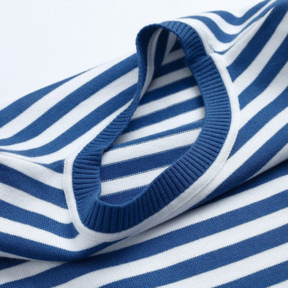 Pull Décontracté Rayé Doux pour Femme – Manches Longues Confortable