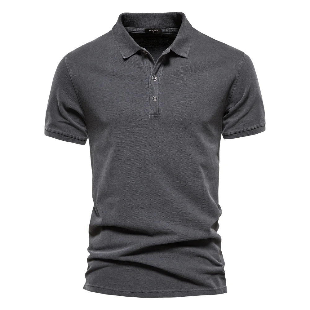 Men's Short-Sleeved Polo – Casual and Comfortable Summer Top