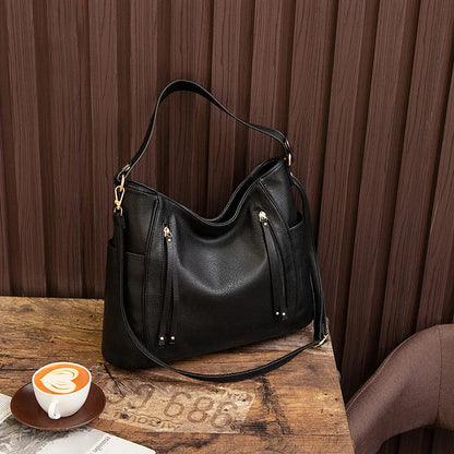Bolso de mujer de lujo con aspecto de cuero: estilo elegante de alta gama para el día a día