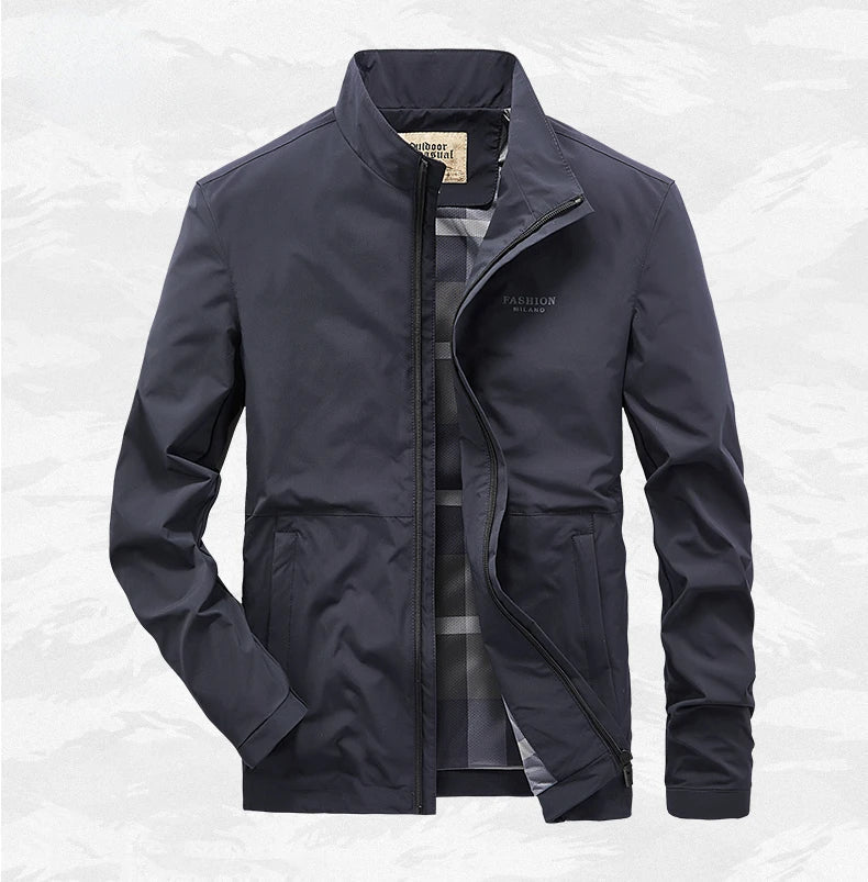 Veste Extérieure Zippée Homme Imperméable et Coupe-Vent – Protection Durable