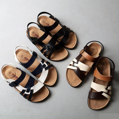 Sandales Orthopédiques Cuir Haut de Gamme Hommes – Confort, Polyvalence