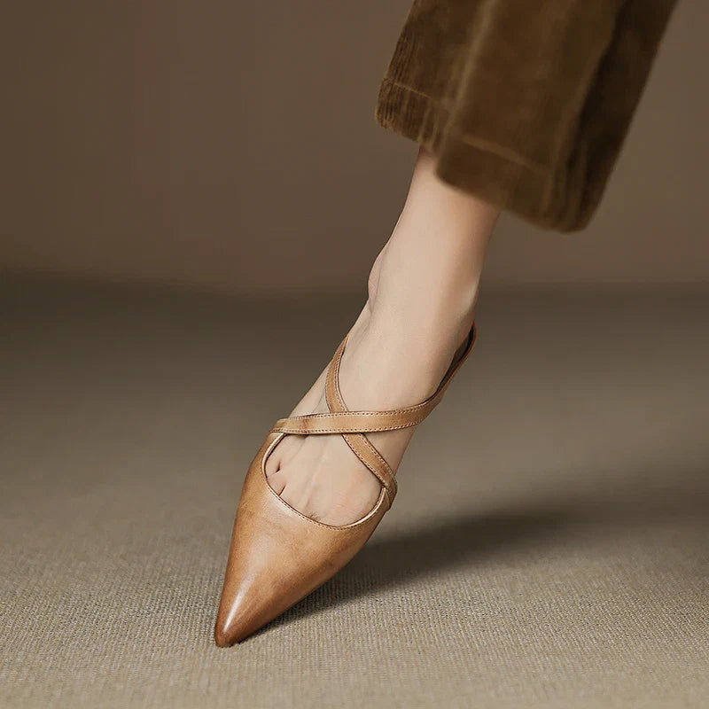 Mules en cuir véritable pour femmes – Élégantes, confortables et décontractées