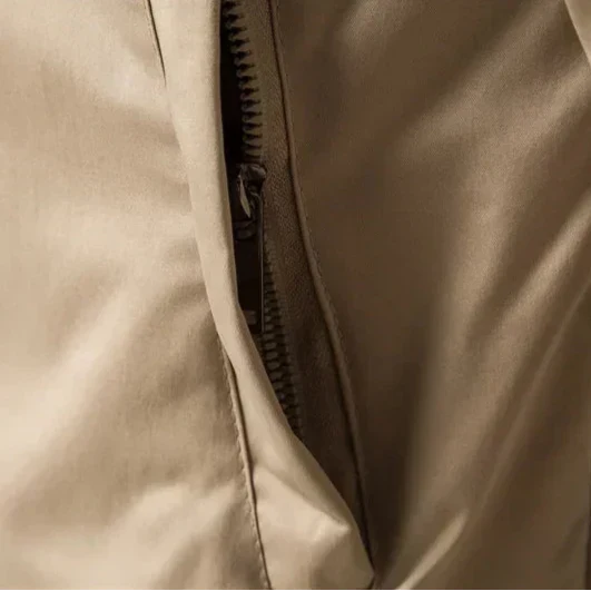 Veste Bomber Homme Légère à Zip – Veste Décontractée avec Bord Côtelé