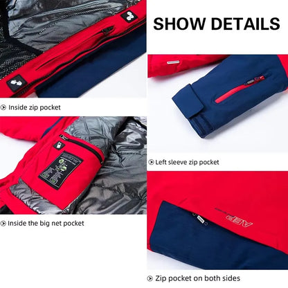 Veste de Ski Hivernale Haute Performance pour Homme – Manteau de Snowboard Imperméable et Coupe-Vent