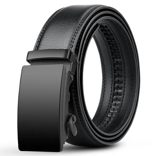 Ceinture en cuir PU de qualité supérieure - Boucle automatique de luxe pour hommes