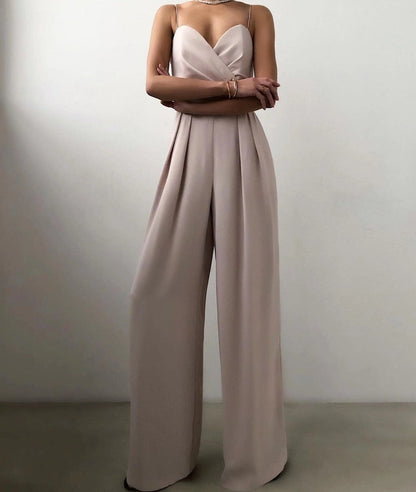 Combinaison femme a bretelles fines - Fluide et elegante