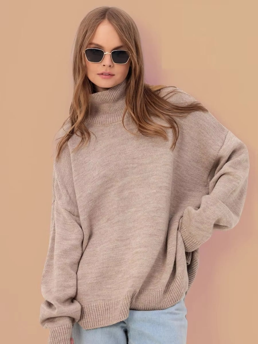 Oversized trøje til kvinder med slids - Afslappet og moderne