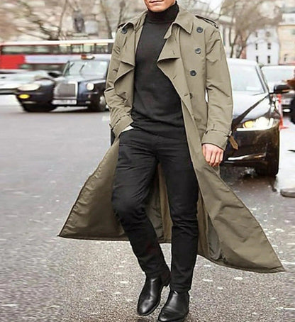 Trench coat décontracté et tendance pour hommes