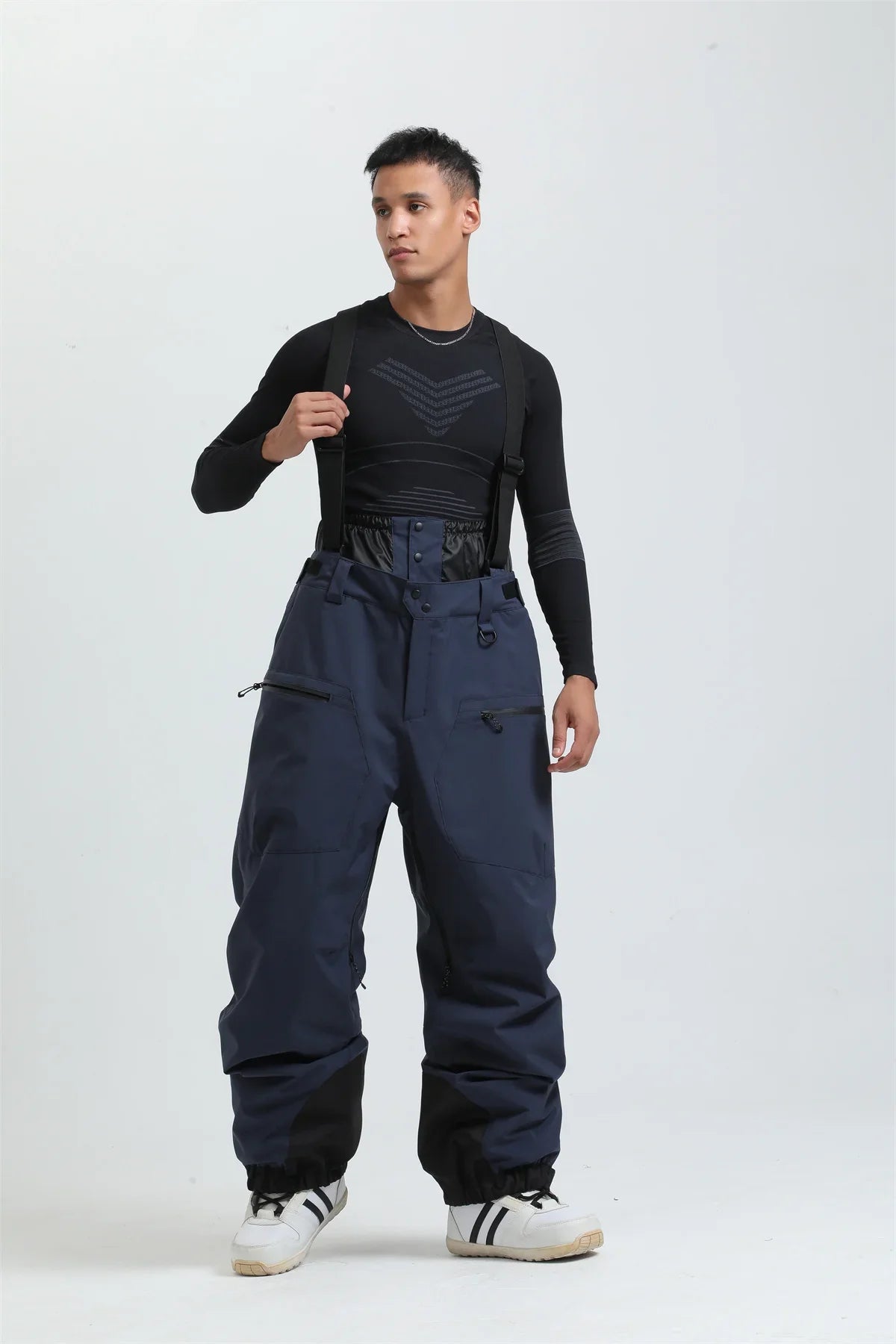 Pantalon de Ski Unisexe avec Bretelles – Pantalon de Snow Étanche pour Froid Extrême (-40°C)