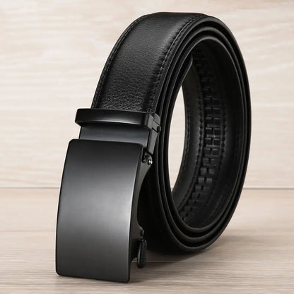 Ceinture en cuir PU de qualité supérieure - Boucle automatique de luxe pour hommes