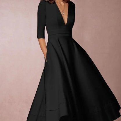 Robe Vintage Femme Ligne A Années 60 à Jupe Évasée – Élégante et Féminine