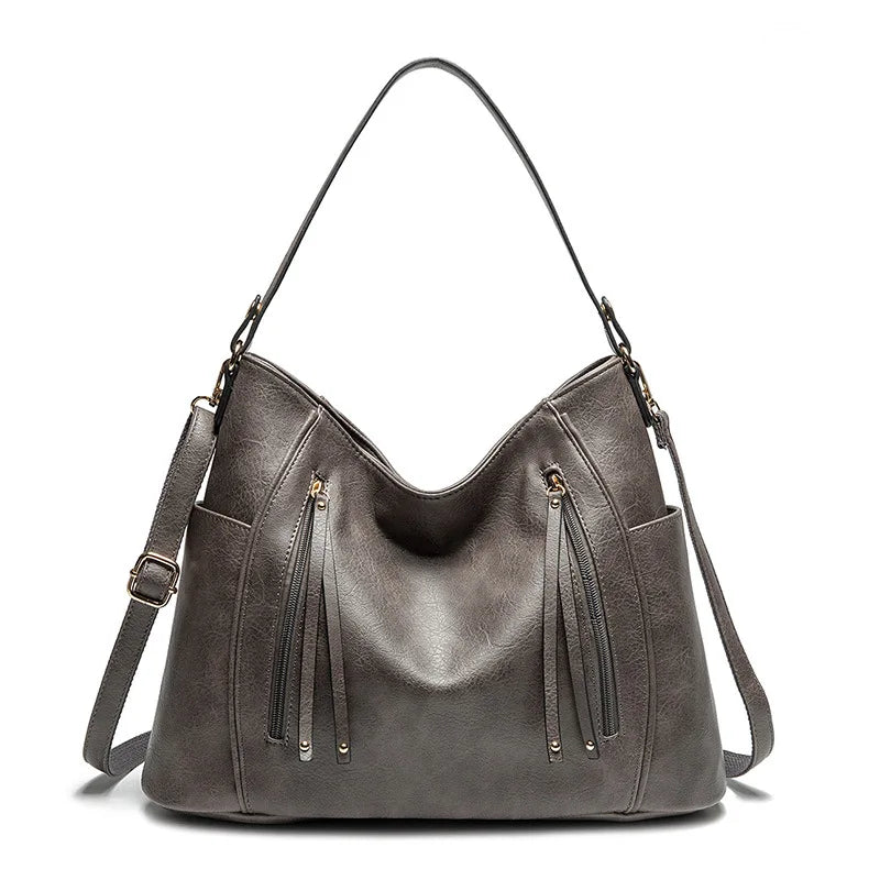 Bolso de mujer de lujo con aspecto de cuero: estilo elegante de alta gama para el día a día