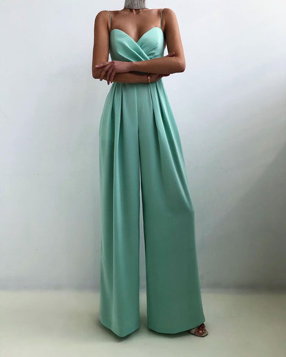 Combinaison femme a bretelles fines - Fluide et elegante