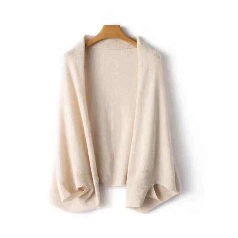 Cardigan a scialle oversize da donna – Un modello a strati, morbido, elegante e confortevole