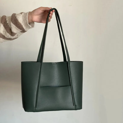 Sac cabas en cuir pour femme avec poignée supérieure – Grand format chic et élégant
