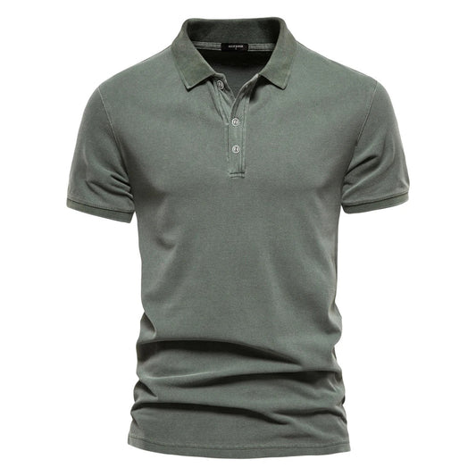 Men's Short-Sleeved Polo – Casual and Comfortable Summer Top
