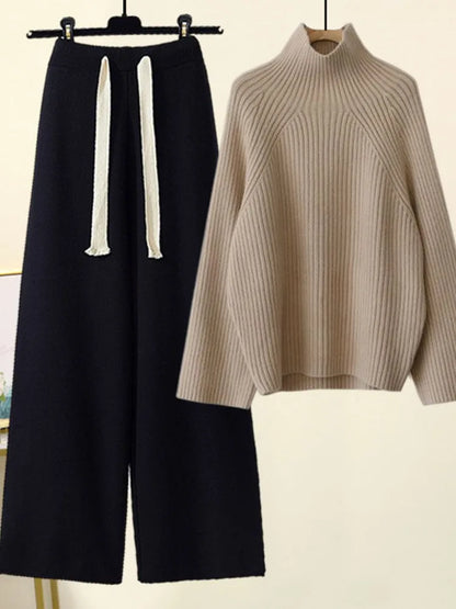 Ensemble en tricot automne hiver pour femmes