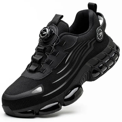 Homme Confortables Embout Acier Respirantes Antidérapantes Chaussures de Sécurité – Baskets de Travail Légères Durables Industrielles
