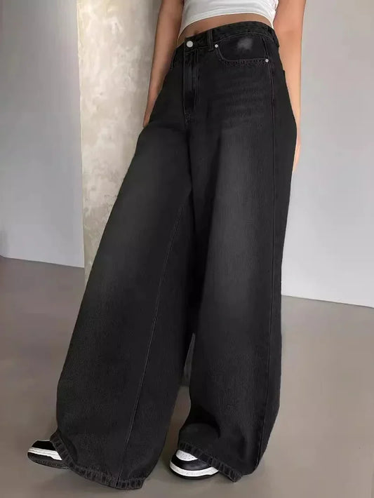 Jean baggy femme à jambe large | Décontracté