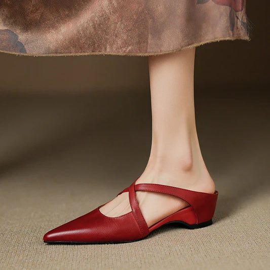 Genuine Leather Mules for Women – Elegant, Comfortable, and Casual