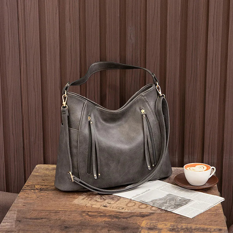 Bolso de mujer de lujo con aspecto de cuero: estilo elegante de alta gama para el día a día