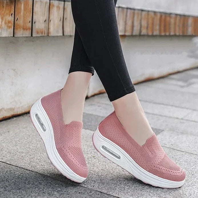 Baskets Compensées Orthopédiques Femmes – Soutien, Confort, Maintien