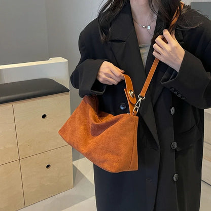 Sac à bandoulière en daim pour femme