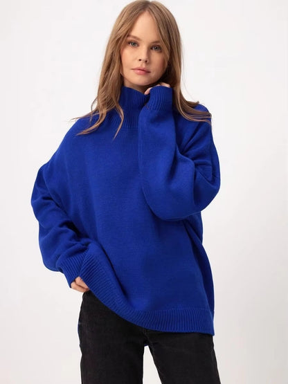 Oversized trøje til kvinder med slids - Afslappet og moderne