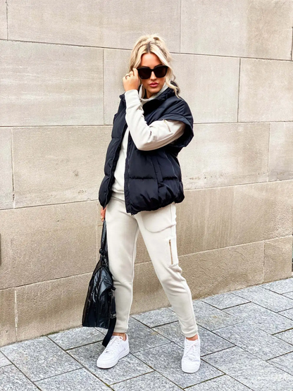 Chaleco acolchado oversize de mujer - Cálido y moderno