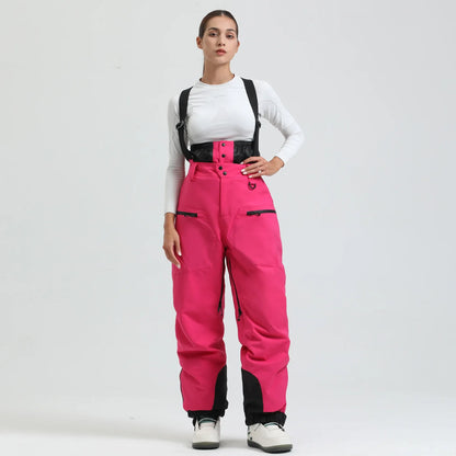 Pantalon de Ski Unisexe avec Bretelles – Pantalon de Snow Étanche pour Froid Extrême (-40°C)