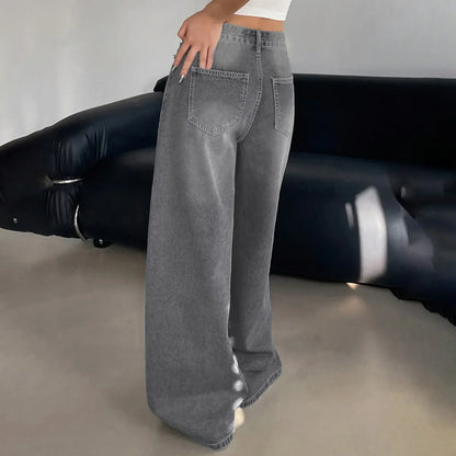 Jean baggy femme à jambe large | Décontracté