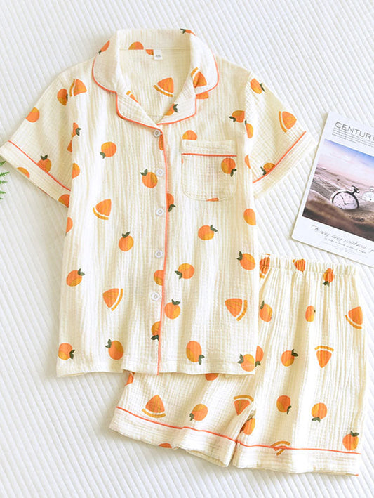 Femmes Pyjama Élégant en Coton