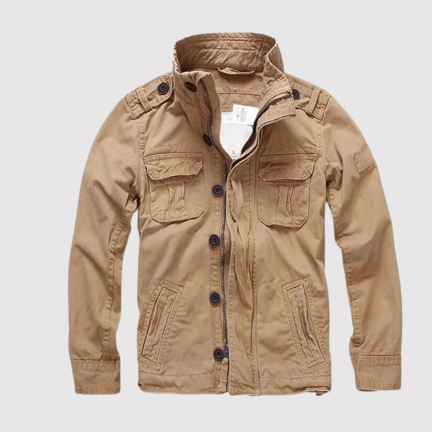 Veste classique à manches longues pour hommes avec poches