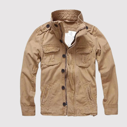Veste classique à manches longues pour hommes avec poches
